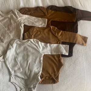 Unisex Long-Sleeve Bodysuit 5-Pack for Baby - Neutral baby wear, Old Navy